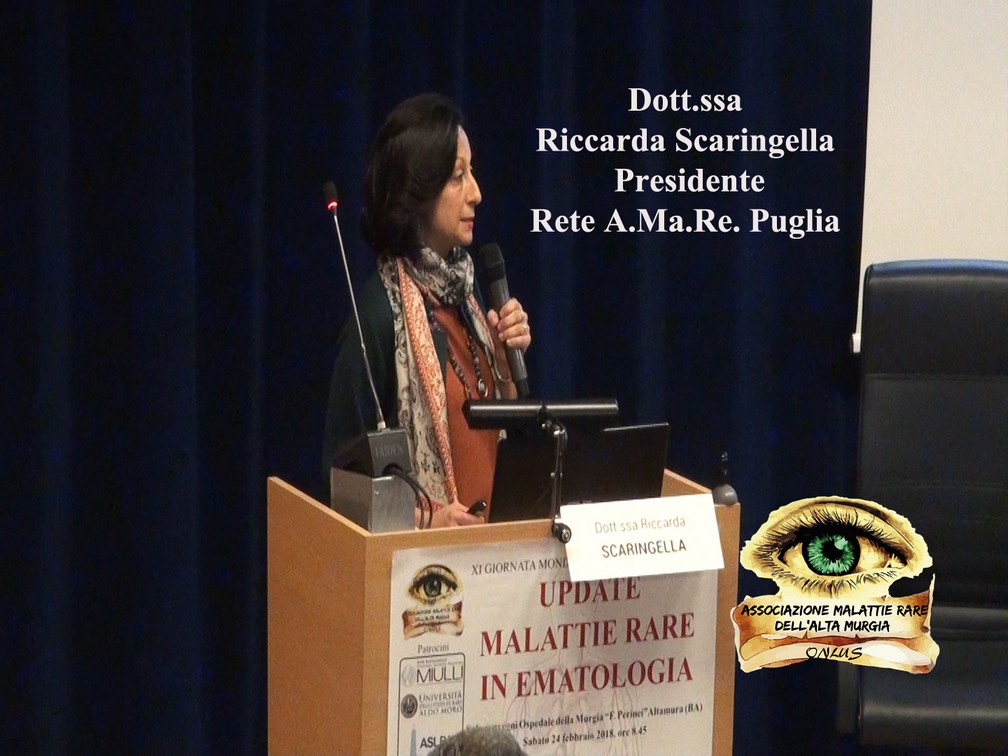 Dott.ssa Riccarda Scaringella – Presidente Rete A.Ma.Re. Puglia